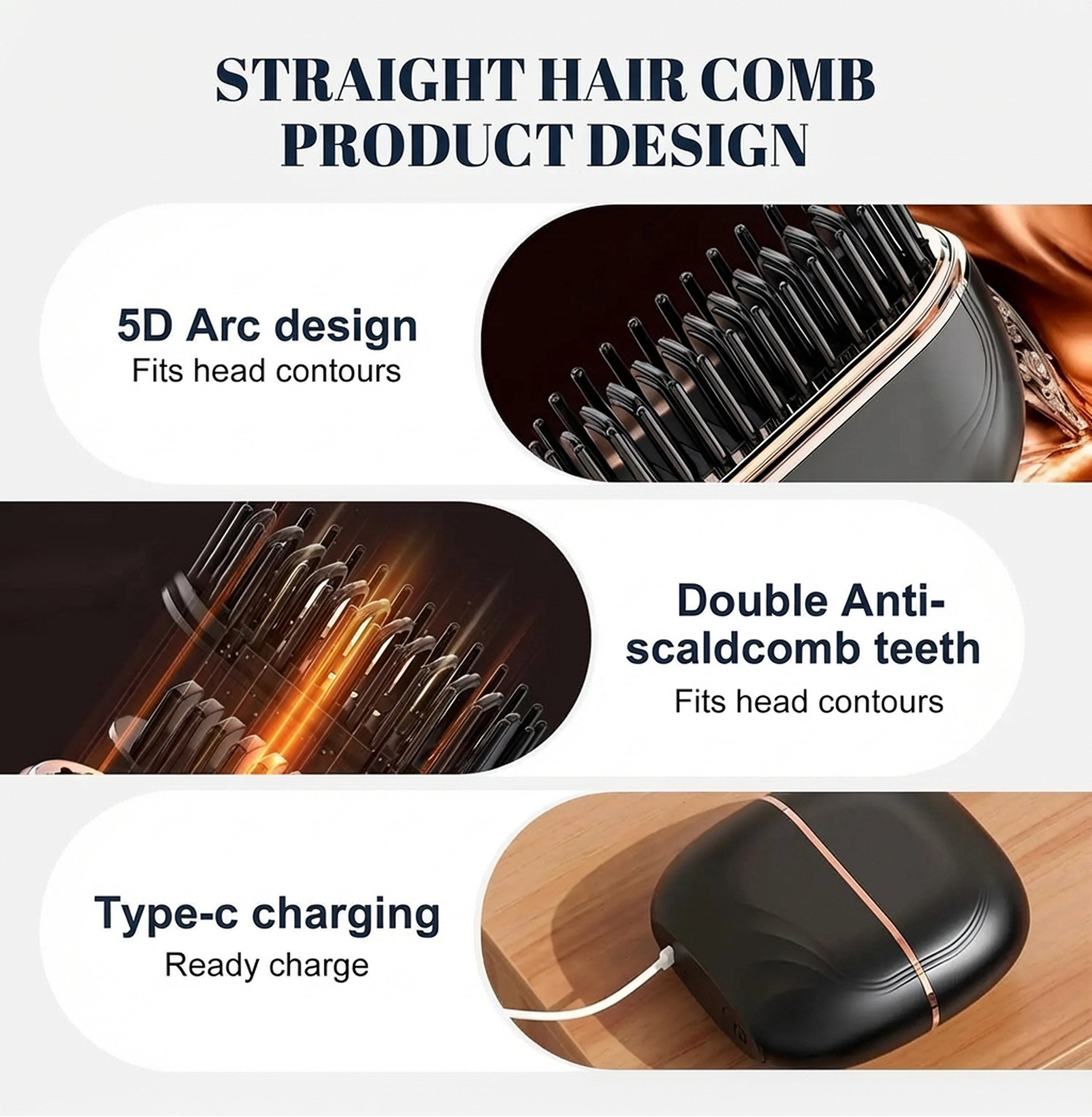 Calmova™ LumiGlide — Frizzy hair before going out? Fix it in 5 minutes.