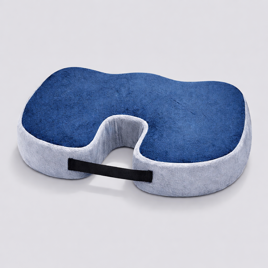 Calmova™ Orthopedic Coccyx Cushion – Advanced Memory Foam Tailbone Relief Support