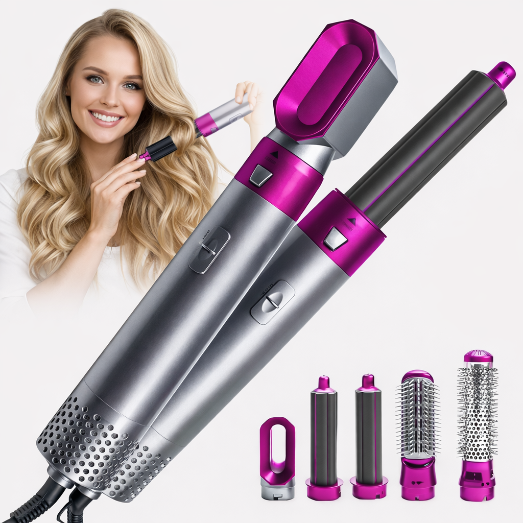 AirStyle Pro™ 5-in-1 Hair Styling Tool – Dry, Curl & Straight in Minutes